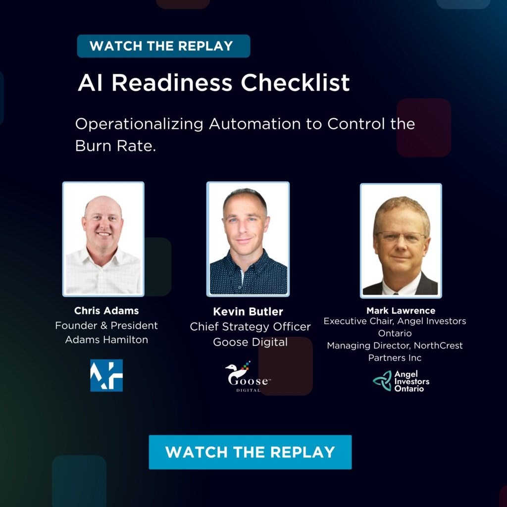 Webinar replay banner titled "AI Readiness Checklist" with images of guest speakers