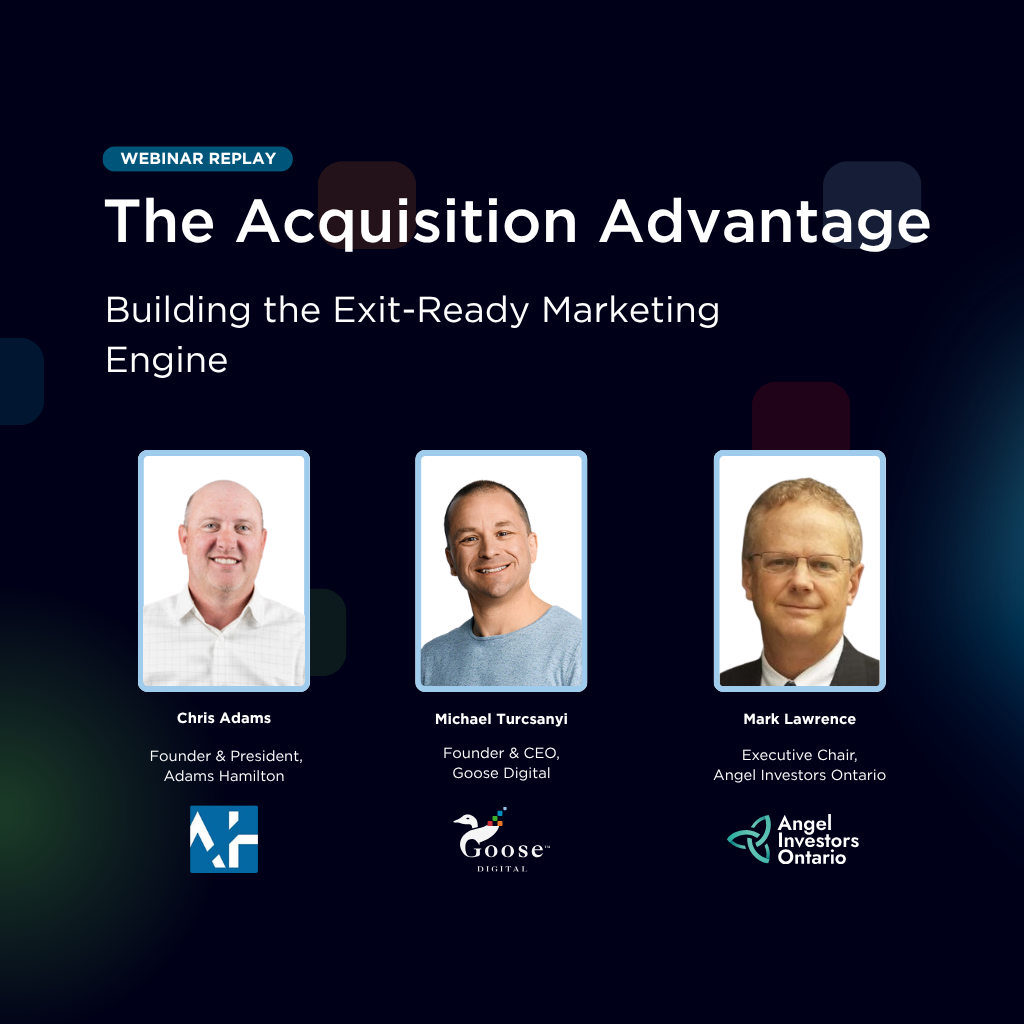 Webinar cover page with webinar title and panel speakers.