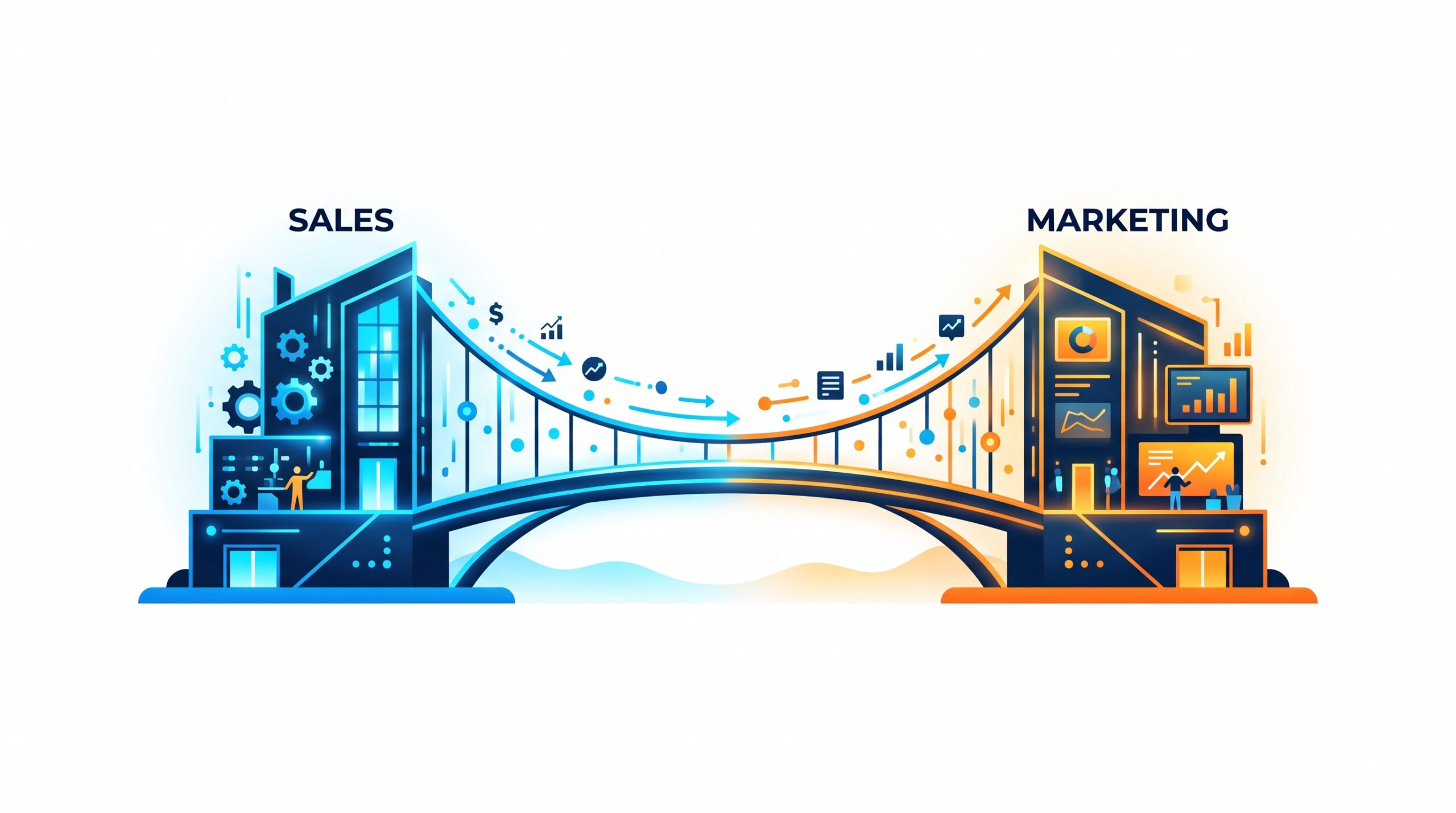 a bridge connecting sales and marketing.