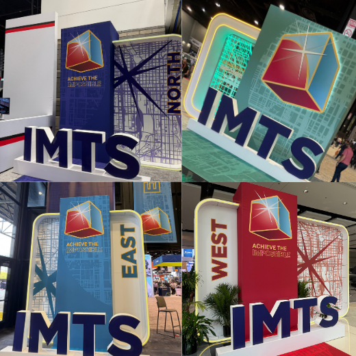 An image displaying the IMTS 2026 booths at the event in Chicago.