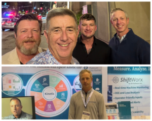 Above is an image of Goose Digital's Mike with the Six S Partners and their subsidiary, Shift Worx team. Below is an image of our client's booth setup.